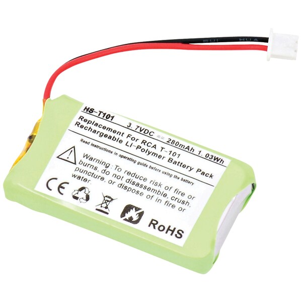 Dantona Replacement Battery for RCA 25270 Headset HS-T101